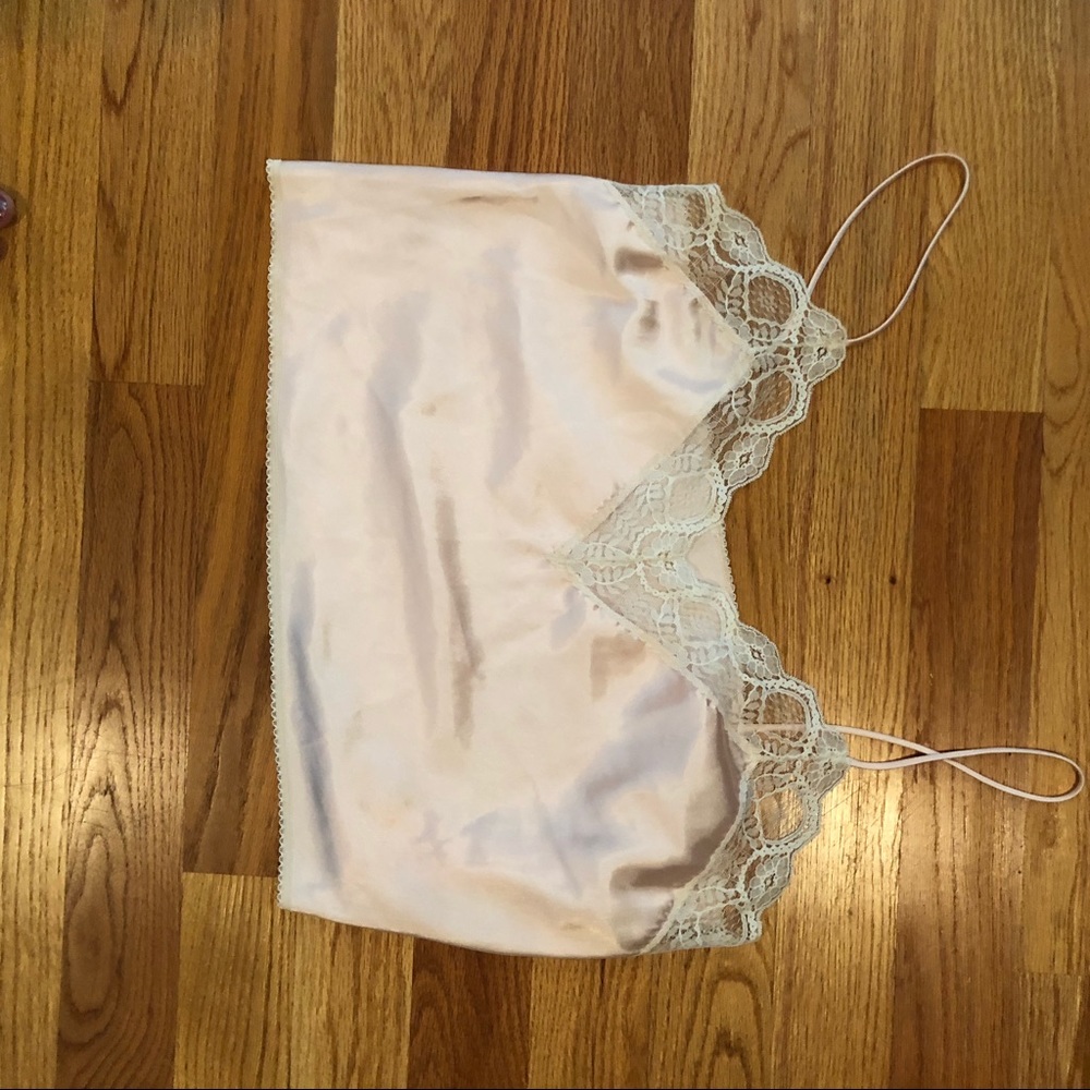 80s lingerie cropped camisole